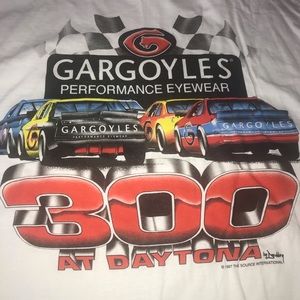 Vintage rare dead stock tshirt graphic XXL Daytona 300 1997 gargoyles